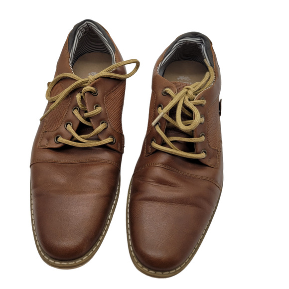Sonoma Goods For Life Vitalize Ortholite Mens Size 8 Dress Shoes Cap Toe Brown - Picture 1 of 7